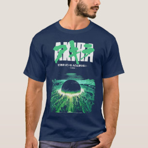 Akira Green Japanische Cyberpunk-Stadt Explosion l T-Shirt