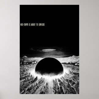 Akira Neotokyo steht kurz vor der Explosion Poster