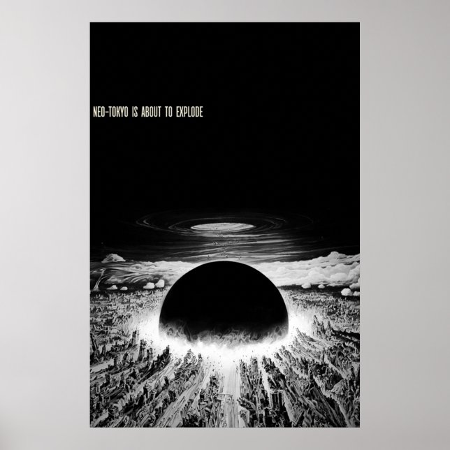 Akira Neotokyo steht kurz vor der Explosion Poster (Vorne)