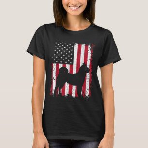 Akita 4. Juli Patriotic American USA Flag Geschenk T-Shirt