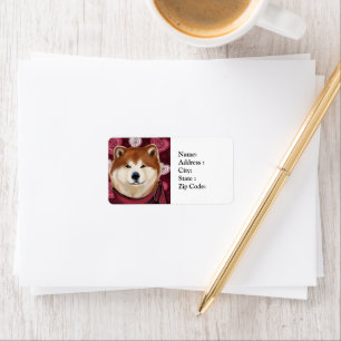 AKITA ADRESSAUFKLEBER