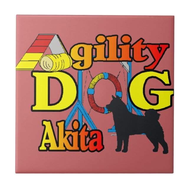 akita_Agility Fliese (Vorderseite)
