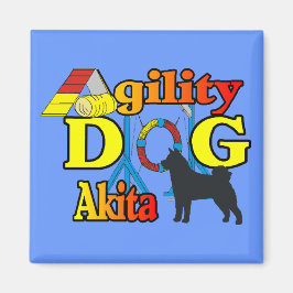Akita Agility Magnet