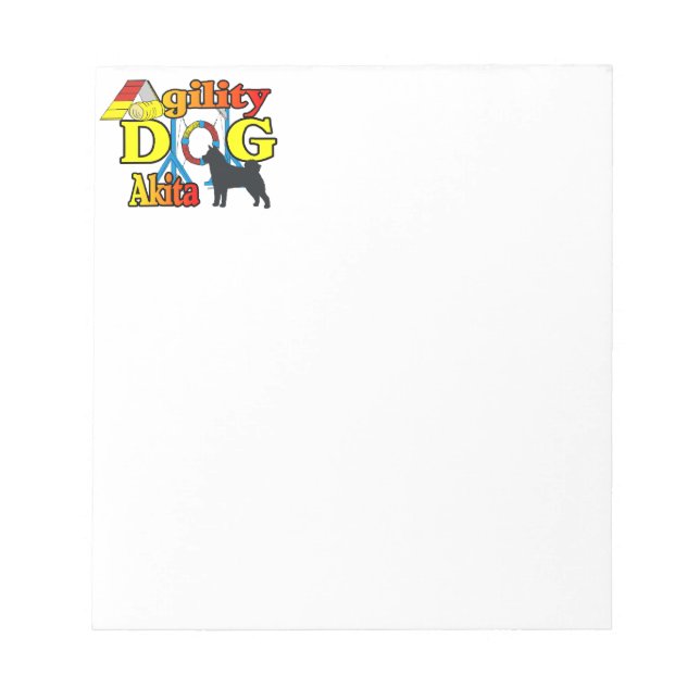 akita_Agility Notizblock (Vorderseite)