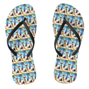 Akita am Strand, Sommergeschenk für Hunde Liebhabe Flip Flops