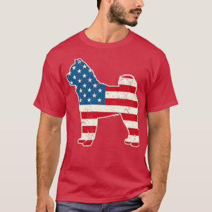 Akita American Flag 4. Juli für Männer Frauen Jung T-Shirt