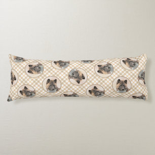 Akita American Japanese Inu Sable Painting Art Seitenschläferkissen