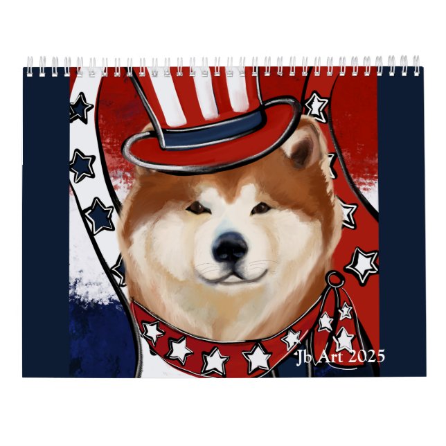 AKITA ART CALENDAR KALENDER (Rückseite)