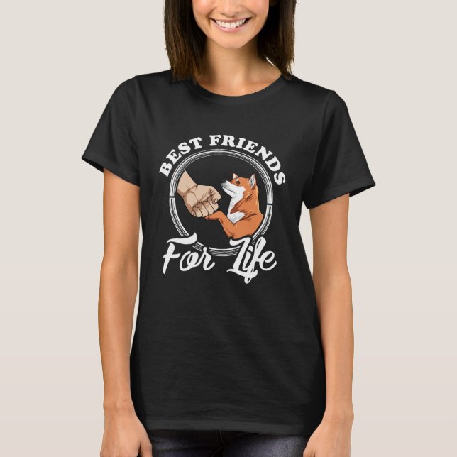 Akita  Best Friends For Life  Akita T-Shirt (Vorderseite)