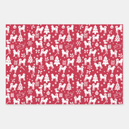 Akita Christmas Geschenkpapier Set