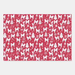 Akita Christmas Geschenkpapier Set