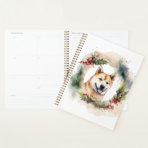 Akita Christmas Wreath Festivals Planer