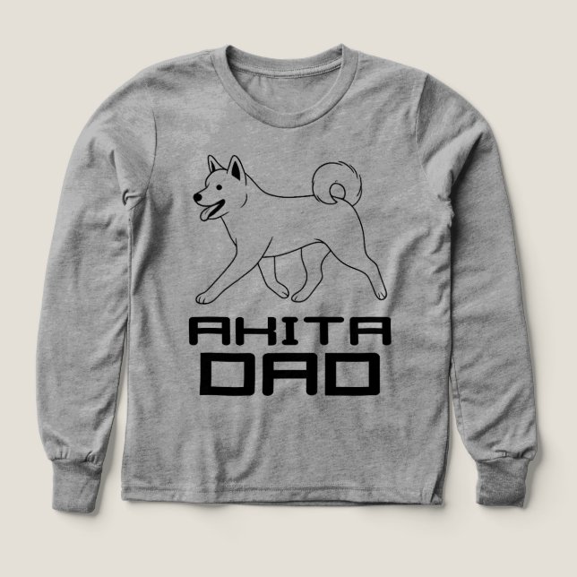  Akita Dad T-Shirt (Design Vorderseite)