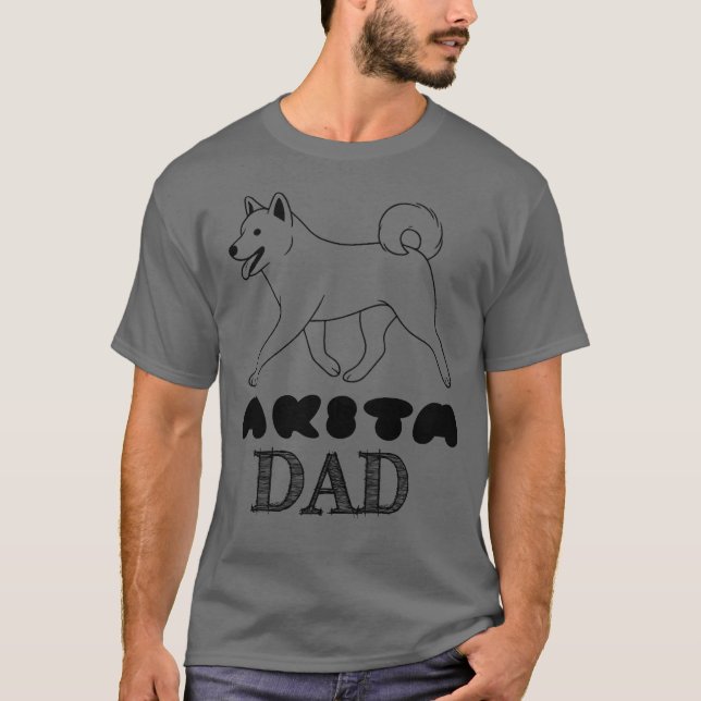 Akita Dad T-Shirt (Vorderseite)