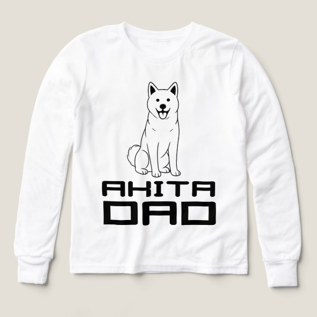  Akita Dad T-Shirt (Design Vorderseite)