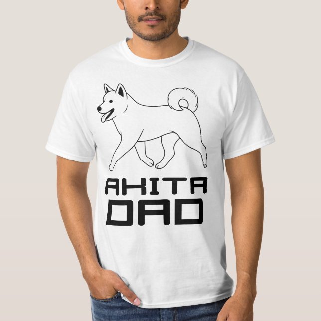 Akita Dad T-Shirt (Vorderseite)