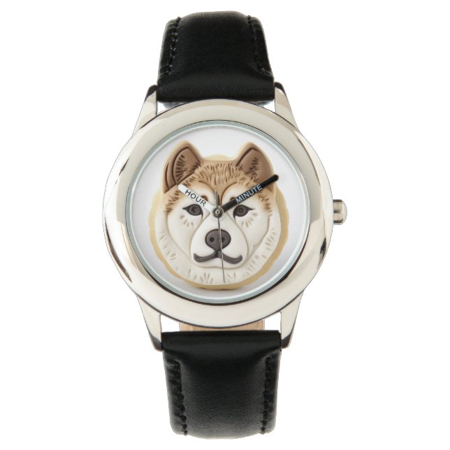 Akita Dog 3D Inspiriert Armbanduhr (Vorderseite)