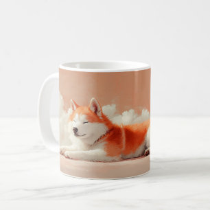 Akita Dog Niedlich Cartoon Kaffeetasse