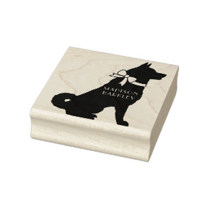 Akita Dog Puppy Gummistempel