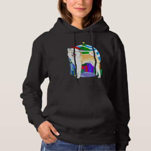 Akita Dog Santa Christmas Tree Decor Hoodie