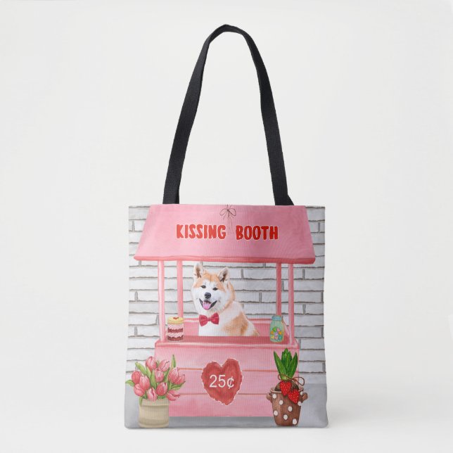 Akita Dog Valentine's Day Kissing Booth (Vorderseite)