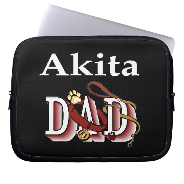 Akita Dog Vater Laptopschutzhülle (Vorderseite)
