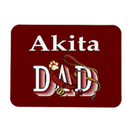 Akita Dog Vater Magnet