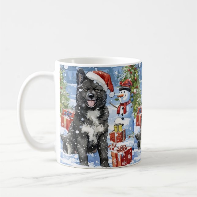Akita Dog Winter Wonderland Weihnachtsfreude Kaffeetasse