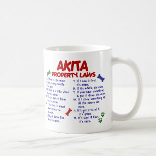 AKITA-Eigentums-Gesetze 2 Tasse