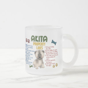 Akita-Eigentums-Gesetze 4 Mattglastasse