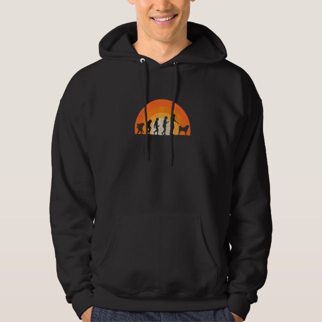 Akita Evolution Sonnenuntergang   Hoodie (Vorderseite)