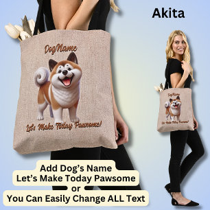 Akita - Fügen Sie den Namen des Hundes hinzu, ände