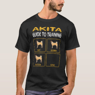 Akita-Führer zum Training von Gehorsam bei Hunden T-Shirt