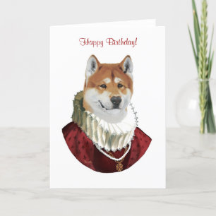 Akita, glücklich zum Geburtstag! karte