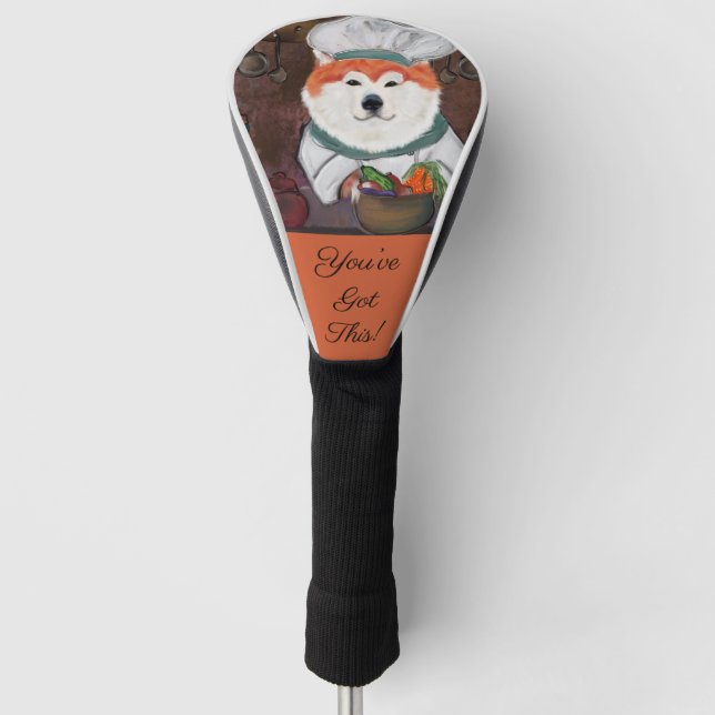 Akita Golf Headcover (Vorderseite)