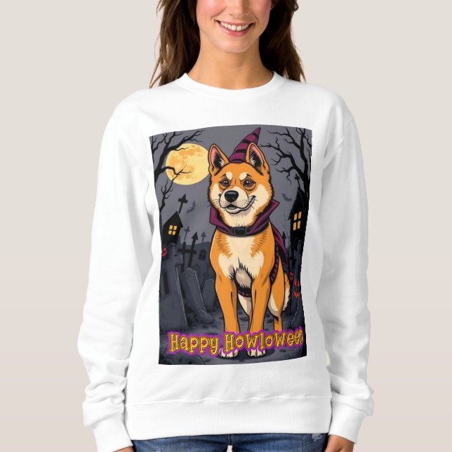 Akita Happy Howloween Sweatshirt (Vorderseite)