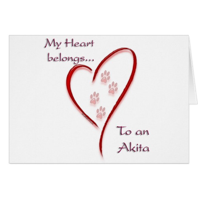 Akita Heart Belongs (Vorderseite (Horizontal))