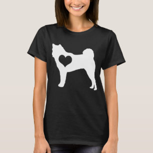 Akita Heart Dark T - Shirt