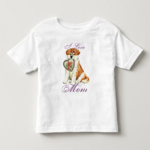 Akita Heart Mama Kleinkind T-shirt
