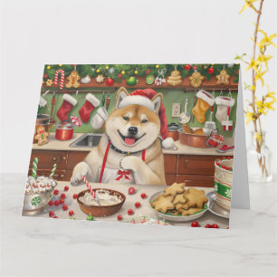 Akita Holiday Backen: Festliches Weihnachten Karte