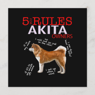 Akita Hund 5 Regeln Akita Hundebesitzer Einladung