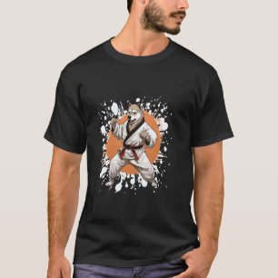 Akita Hund Karate Tier Kämpfer Judo T-Shirt