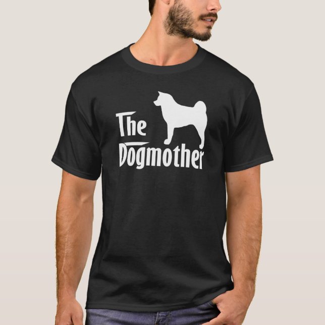 Akita Hund Mama Muttertag T-Shirt (Vorderseite)