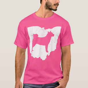 Akita Hundebesitzer Liebhaber von Ohio's Karte T-Shirt