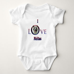 Akita I Liebe Baby Strampler