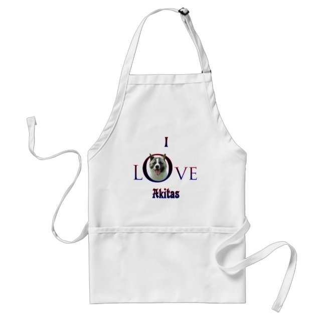 Akita I Liebe Schürze (Vorne)