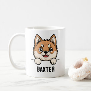 Akita Inu Benutzerdefinierter Hundename Niedliches Kaffeetasse