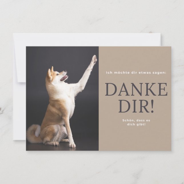 Akita Inu Dankeskarte (Vorderseite)