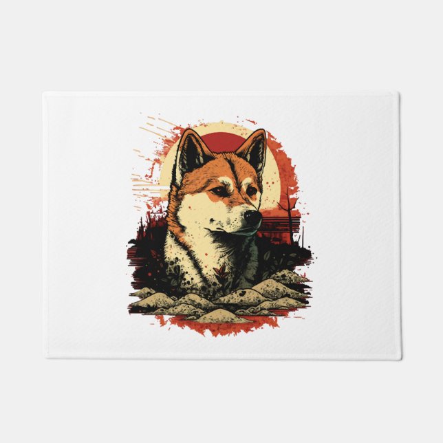 Akita Inu Dog Fußmatte (Vorderseite)
