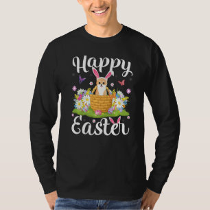 Akita Inu Dog Ostereier Hunt Floral Akita Inu Eas T-Shirt